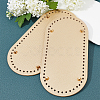 PU Leather Oval Bag Bottom FIND-PH0016-002D-4