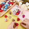 PandaHall Elite 56Pcs 7 Styles Natural Wooden European Beads WOOD-PH0002-74-3