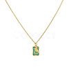 Stainless Steel Enamel  Necklaces for Women UK1371-1