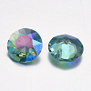 Faceted Glass Rhinestone Charms RGLA-F051-8mm-202PS-2