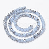 Electroplate Glass Beads Strands EGLA-A034-J4mm-E03-2