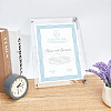 Acrylic Certificate Display Frame Set HJEW-WH0014-28-2