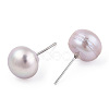 Natural Pearl Stud Earrings PEAR-N020-10A-5