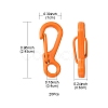 20Pcs Spray Painted Alloy Push Gate Snap Keychain Clasp Findings FIND-YW0001-81-4