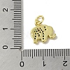 Real 18K Gold Plated Brass Pave Cubic Zirconia Pendants KK-M283-02A-02-3