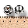 Printed Wood European Beads WOOD-Z002-09B-3