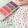 1900Pcs 5 Colors Baking Paint Glass Seed Beads SEED-YW0001-76F-5