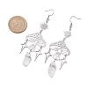 201 Stainless Steel Mushroom Dangle Earring EJEW-JE05759-3