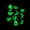 Glow in the Dark Luminous Glass Globe Pendants GLAA-WH0030-18B-1