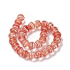 Round Handmade Clear Lampwork Beads Strands LAMP-G150-02E-3