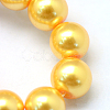 Baking Painted Pearlized Glass Pearl Round Bead Strands X-HY-Q003-6mm-56-3