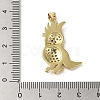 Rack Plating Brass Micro Pave Cubic Zirconia Pendants KK-C052-11G-3