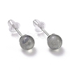 Crackle Round Moonstone Dainty Stud Earrings for Girl Women EJEW-M202-04B-1