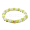 Handmade Polymer Clay Heishi Beads Stretch Bracelets Sets BJEW-JB05902-03-2