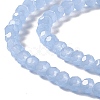 Faceted(32 Facets) Glass Beads Strands GLAA-E037-03B-04-3