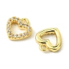 Valentine's Day Brass Micro Pave Cubic Zirconia Charms FIND-Z035-06G-2