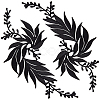 Gorgecraft 4Pcs 2 Style Leaf Computerized Embroidery Cloth Iron on/Sew on Patches DIY-GF0005-33B-1