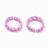 Spray Painted Alloy Cuff Rings RJEW-T011-32B-RS-2