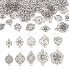  60Pcs 10 Styles Tibetan Style Alloy Connector Charms FIND-TA0002-97-10
