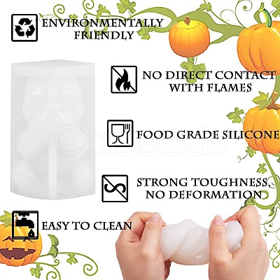 Halloween Theme DIY Candle Silicone Statue Molds DIY-SZ0007-13-1