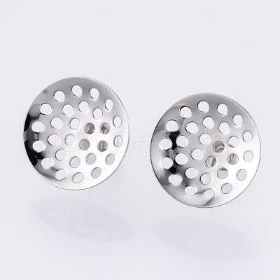 Non-Tarnish 304 Stainless Steel Stud Earring Findings STAS-Q231-03A-A-1