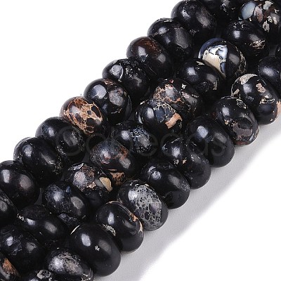 Dyed Synthetic Imperial Jasper Beads Strands G-P529-E01-A07-1