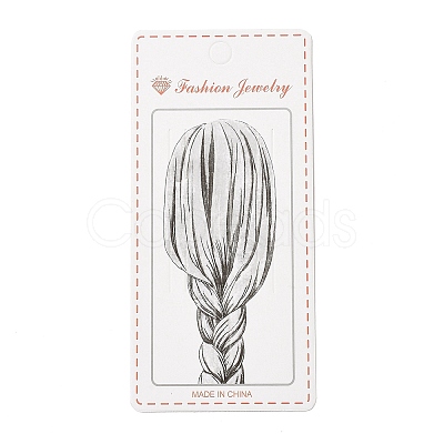 Rectangle Hair Clips Display Cards CDIS-P007-N01-1