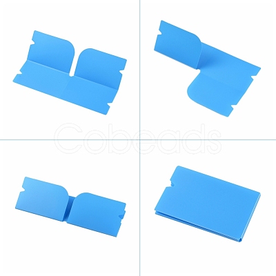 Portable Foldable Plastic Mouth Cover Storage Clip Organizer AJEW-E034-71G-1