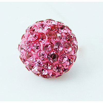 Polymer Clay Rhinestone Beads RB-H284-6MM-209-1