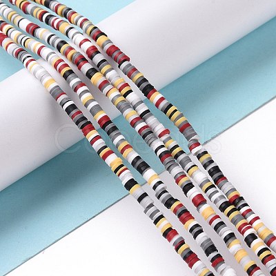 Handmade Polymer Clay Beads Strands CLAY-R089-3mm-012-1