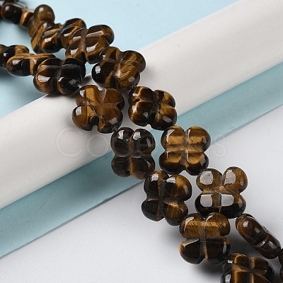 Natural Tiger Eye Beads Strands G-M418-D04-01-1