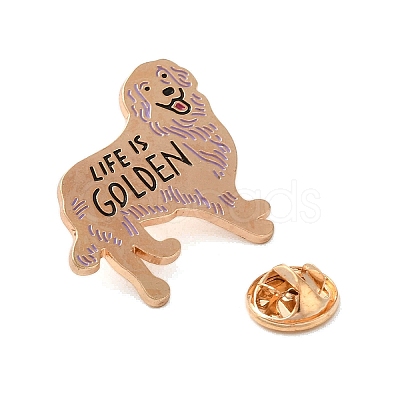 Black Golden Zinc Alloy Brooches JEWB-O014-01-1