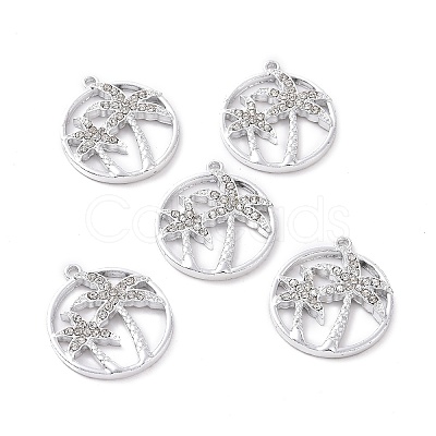 Alloy Crystal Rhinestone Pendants ALRI-H004-07P-1