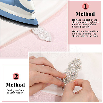 Rhinestone Self Adhesive Appliques Ornament Accessories DIY-WH0568-50A-1