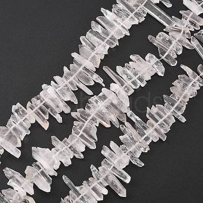 Natural Quartz Crystal Beads Strands G-F212-02-1