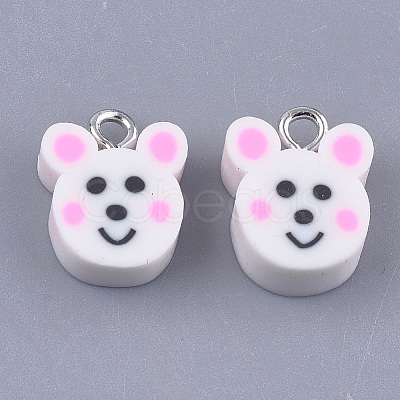 Handmade Polymer Clay Charms CLAY-S091-102-1