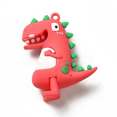 Dinosaur Shape PVC Pendants KY-E012-02B-1