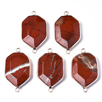 Natural Red Jasper Links Connectors G-S359-280G-1