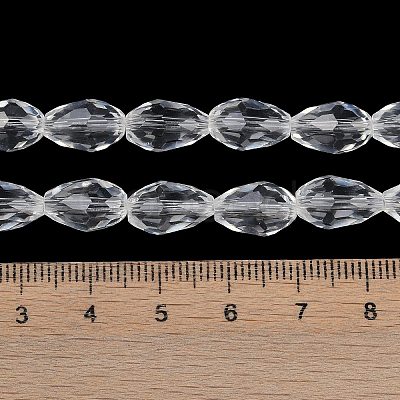 Transparent Glass Beads Strands EGLA-N013-T8mm-D01-1