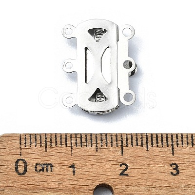 Non-Tarnish 304 Stainless Steel Box Clasp STAS-Q318-01P-1