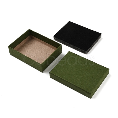 Cardboard Paper Jewelry Storage Boxes with Sponge CON-P023-01D-01-1