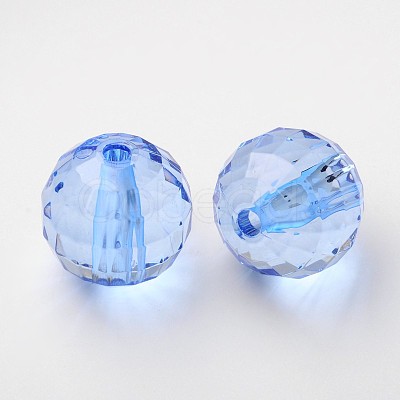 Transparent Acrylic Beads PL544Y-9-1