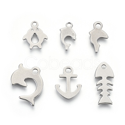 Non-Tarnish 201 Stainless Steel Charms STAS-R118-08-1