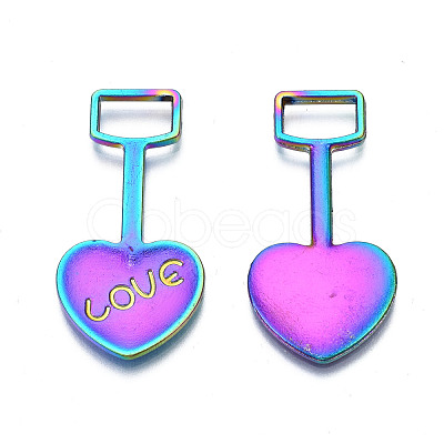 Rainbow Color Alloy Pendants PALLOY-N156-193-NR-1