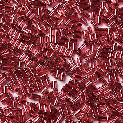 Baking Paint Glass Round Bugle Beads SEED-Z002-A-E08-1