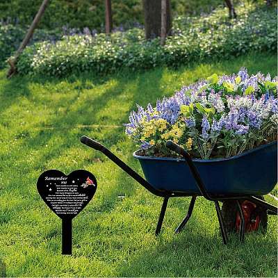 Acrylic Garden Stake AJEW-WH0383-002-1