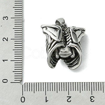 304 Stainless Steel Pendants STAS-C099-06AS-1