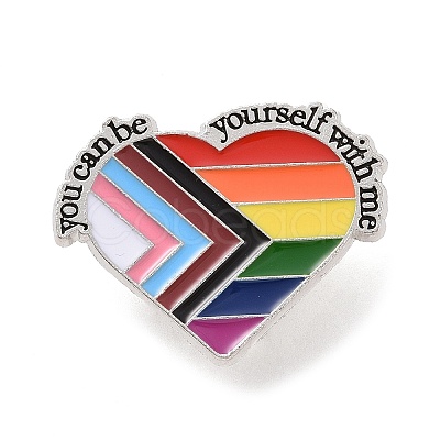 Rainbow Color Pride Flag Enamel Pin FEST-PW0001-088K-1