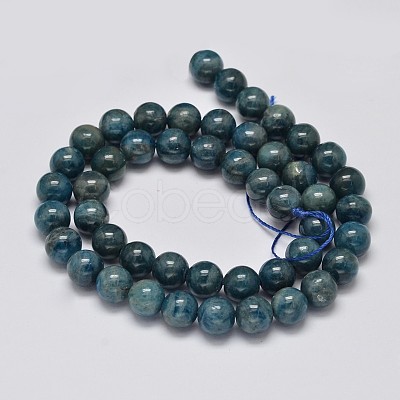 Round Natural Apatite Beads Strands G-K068-01-8mm-1