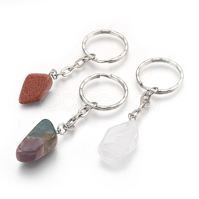 Natural Gemstone Keychain KEYC-JKC00159-M-1